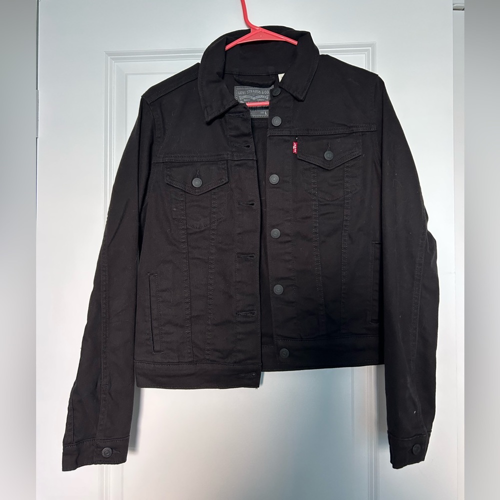 Levi Strauss and black jean jacket